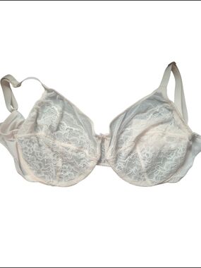 Lace Full-Cup Underwire Bra in Ivory